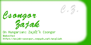 csongor zajak business card